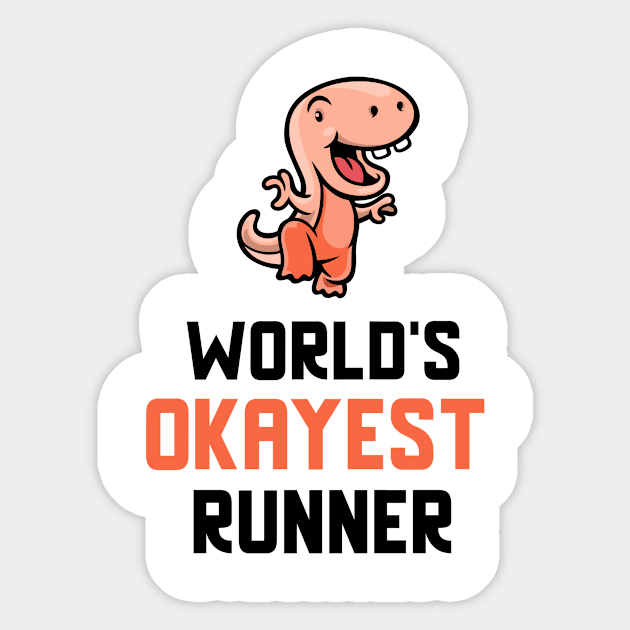 World's Okayest Runner Sticker by Dogefellas